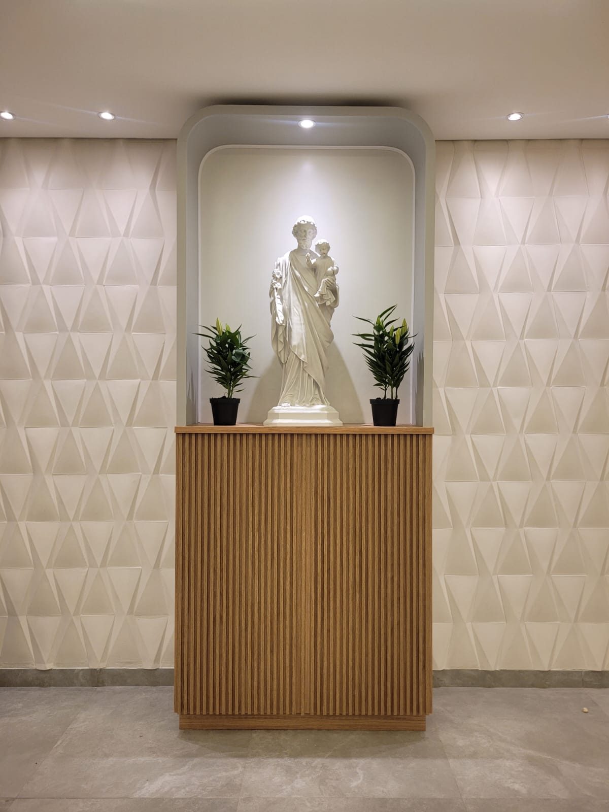 Oratório com ripado